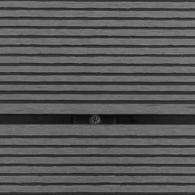 vidaXL Utendørs dusjbrett WPC rustfritt stål 80x62 cm grå