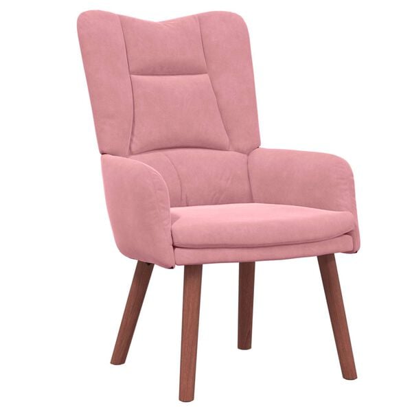vidaXL lenestol Rosa 63 x 67 x 94 cm Fløyel