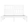 vidaXL Sengeramme uten madrass hvit 150x200 cm heltre furu