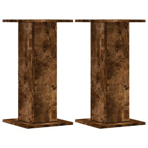 vidaXL H&oslash;yttalerstativ 2 stk r&oslash;kt eik 30x30x60 cm konstruert tre