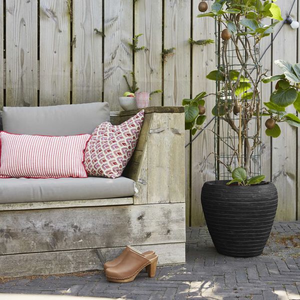 Capi Plantevase Nature Row konisk 42x38 cm svart KBLRO362