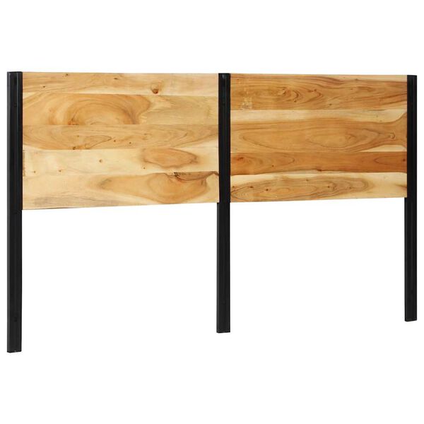 vidaXL sengegavl 180 cm heltre akasie og jern