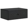 vidaXL Vegghengt Nattbord Svart 49 x 34,5 x 20 cm Konstruert tre