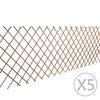 vidaXL Espaliergjerde selje 5 stk 180x90 cm