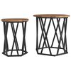 vidaXL Kaffebord 2 stk. Gamle tre 50 x 50 x 50 cm
