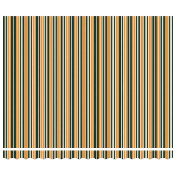 vidaXL Markise Gr&oslash;nn og gul 400 x 300 x 165 cm Polyester og aluminium