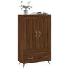 vidaXL Highboard brun eik 69,5x31x115 cm konstruert tre