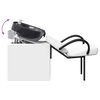 vidaXL Sjampo Stol Hvit og svart 63 x 141 x 92 cm PVC