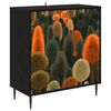 vidaXL Serviesskap ZAANDAM Svart eik 69 x 33 x 76 cm Konstruert tre
