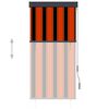 vidaXL Utend&oslash;rs rullegardin 80x250 cm oransje og brun