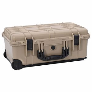 vidaXL Harde bagasjesett sand 56 x 35 x 23 cm Polypropylen og ABS