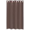 vidaXL Voilegardiner med grommets 2 stk brun 140x175 cm