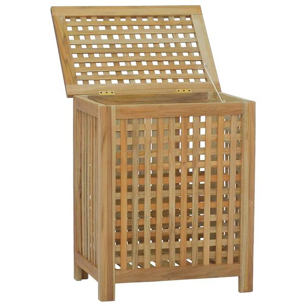 vidaXL Skittent&oslash;yskurv 50x35x60 cm heltre teak