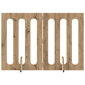 vidaXL Folding Pet Fence 2 pcs Artisan Eik 100,5 x 38 x 70 cm