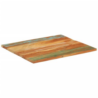 vidaXL Rektangulær bordplate 70x80 cm 25-27 mm gjenvunnet heltre