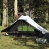 vidaXL Campingtelt for 2 personer hvit blendingsstoff vanntett