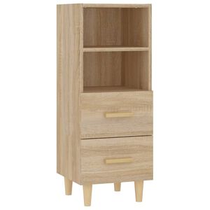 vidaXL Skjenk sonoma eik 34,5x34x90 cm konstruert tre