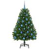 vidaXL Kunstig juletre med 150 LED gr&oslash;nn 150 cm PVC og metall