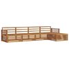 vidaXL Utend&oslash;rs sofa-sett 5 pcs Naturlig Solid akasietre