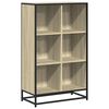 vidaXL Bokhylle sonoma eik 65,5x33x107,5 cm konstruert tre