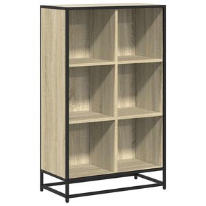 vidaXL Bokhylle sonoma eik 65,5x33x107,5 cm konstruert tre