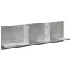 vidaXL Veggskap 100x16,5x30 cm betonggr&aring; konstruert tre
