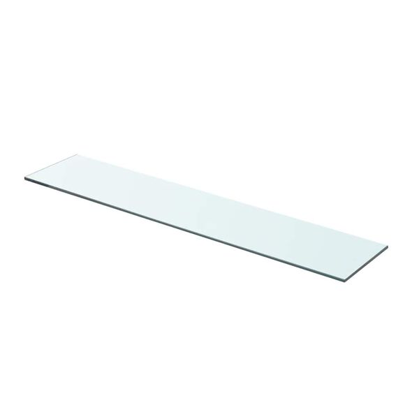 vidaXL Hyllepaneler 2 stk klart glass 70x15 cm