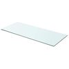 vidaXL Hyllepanel klart glass 70x30 cm