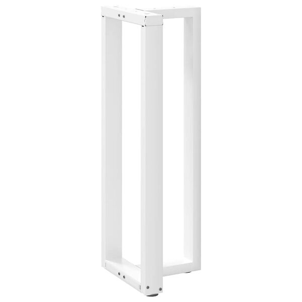 vidaXL Barbordben T-formet 2 stk hvit 50x35x(110-111) cm st&aring;l