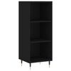vidaXL Highboard svart 34,5x34x180 cm konstruert tre