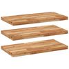 vidaXL Flytende hyller 3 stk 60x40x4 cm oljebehandlet heltre akasie