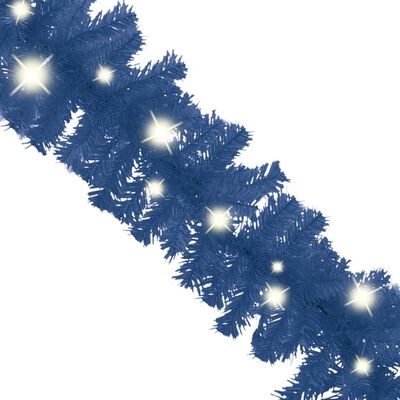 vidaXL Julekrans med LED-lys 10 m blå