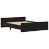 vidaXL Sengeramme uten madrass svart eik 160x200 cm konstruert tre