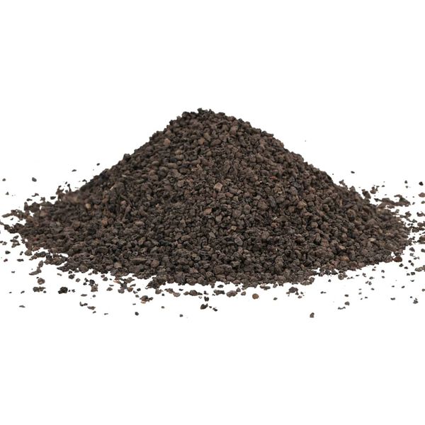 vidaXL Basaltgrus 10 kg svart 1-3 mm