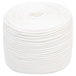 vidaXL Universaltau i polypropylen 6 mm 250 m Hvit PP