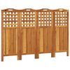 vidaXL Romdeler 4 paneler 162x2x115 cm heltre akasie