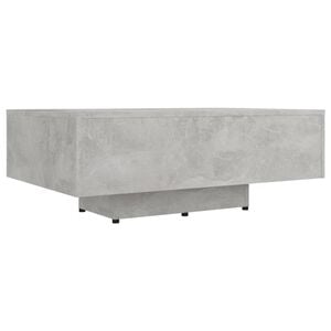 vidaXL Salongbord betonggr&aring; 85x55x31 cm konstruert tre