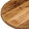 vidaXL Bordplate 80x40x2,5 cm oval grovt heltre mangotre