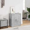 vidaXL Skoskap betonggr&aring; 60x35x70 cm konstruert tre