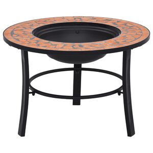 vidaXl B&aring;lfat med mosaikkm&oslash;nster terrakotta 68 cm keramikk
