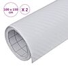 vidaXL Bilfolier 2 stk 3D hvit 100x150 cm