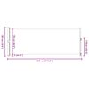 vidaXL Uttrekkbar sidemarkise 180x500 cm r&oslash;d