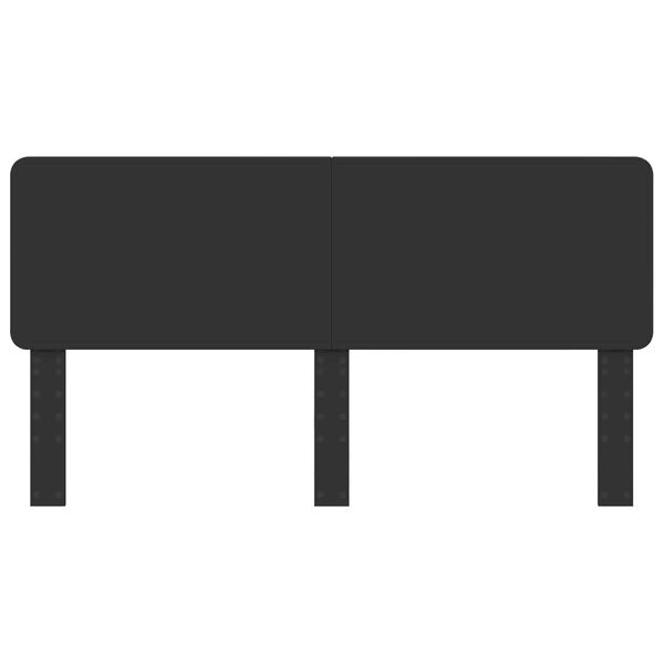 vidaXL Hodegavl Svart Eik 200 cm Konstruert tre