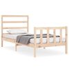 vidaXL Sengeramme uten madrass 90x190 cm heltre furu