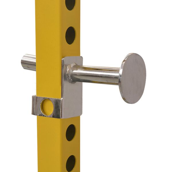 vidaXL Treningsstativ 140x145x214 cm gul og svart