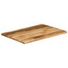 vidaXL Bordplate naturlig kant 90x60x3,8 cm grovt heltre mangotre
