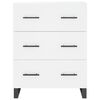 vidaXL Highboard hvit 69,5x34x180 cm konstruert tre