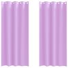 vidaXL M&oslash;rkleggende Gardiner med Ringer 2 stk. Lilla 260 x 140 cm