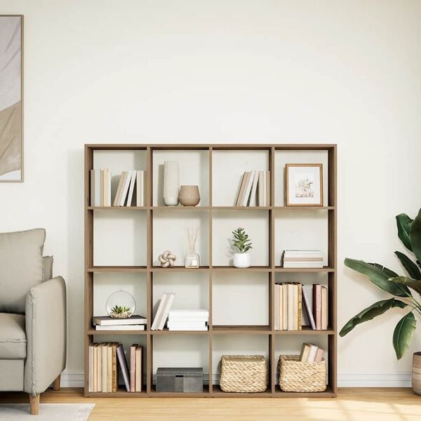 vidaXL Bokhylle artisan eik 102x29x143 cm konstruert tre