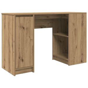 vidaXL Skrivebord artisan eik 120x42x76 cm konstruert tre